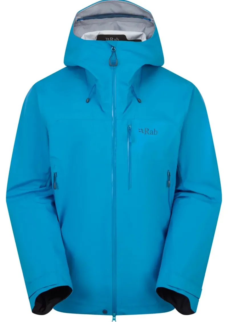 Rab Waterproof Jackets-Mens Firewall Mountain Jacket - Maya Blue