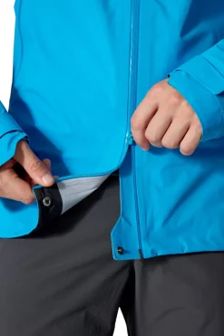 Rab Waterproof Jackets-Mens Firewall Mountain Jacket - Maya Blue