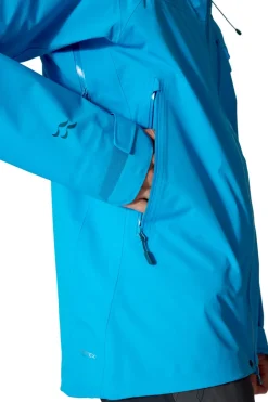 Rab Waterproof Jackets-Mens Firewall Mountain Jacket - Maya Blue