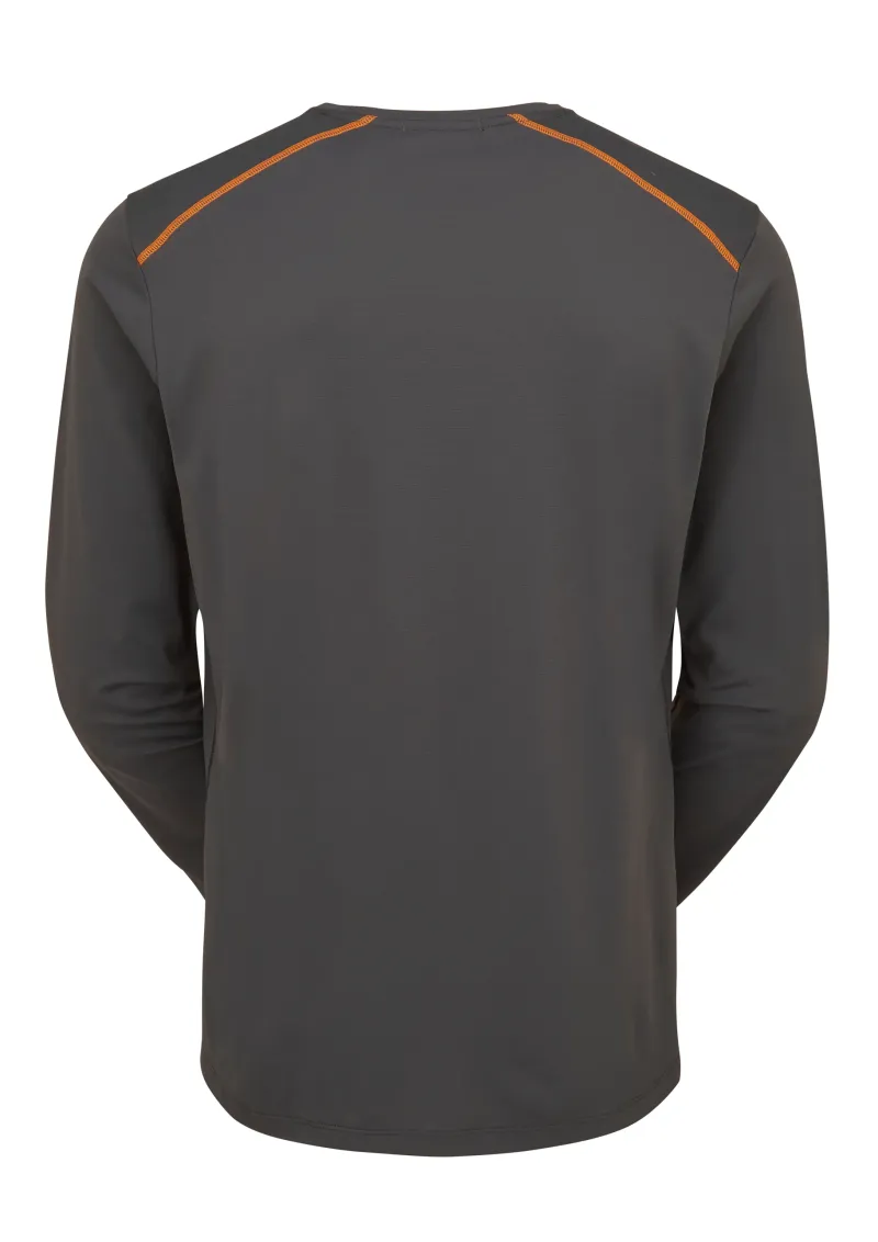 Rab T-Shirts & Baselayers-Mens Force Long Sleeved Tee - Graphene