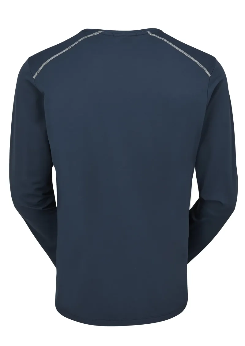 Rab T-Shirts & Baselayers-Mens Force Long Sleeved Tee - Tempest Blue
