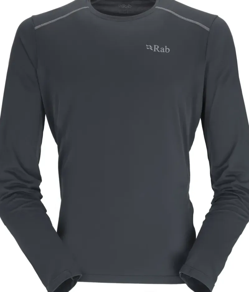 Rab T-Shirts & Baselayers-Mens Force Long Sleeved Tee - Beluga