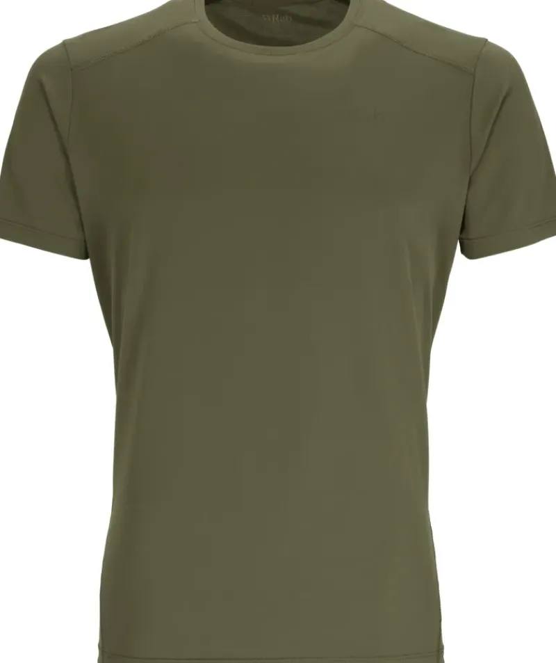 Rab T-Shirts & Baselayers-Mens Force Short Sleeved Tee - Olive-Olive