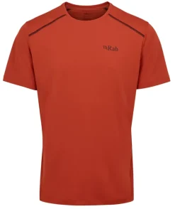 Rab T-Shirts & Baselayers-Mens Force Short Sleeved Tee - Tuscan Red