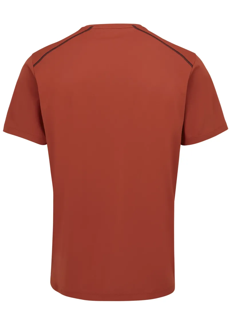 Rab T-Shirts & Baselayers-Mens Force Short Sleeved Tee - Tuscan Red