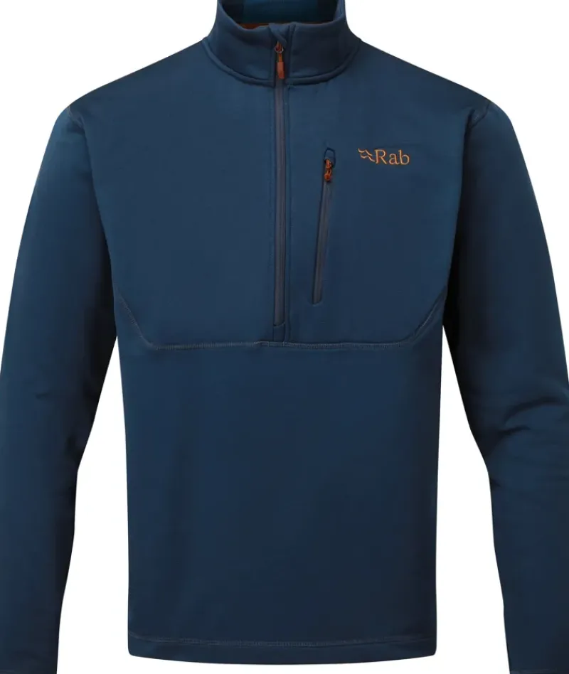 Rab Fleece & Mid Layer-Mens Geon Pull-On - Deep Ink-Ink Marl