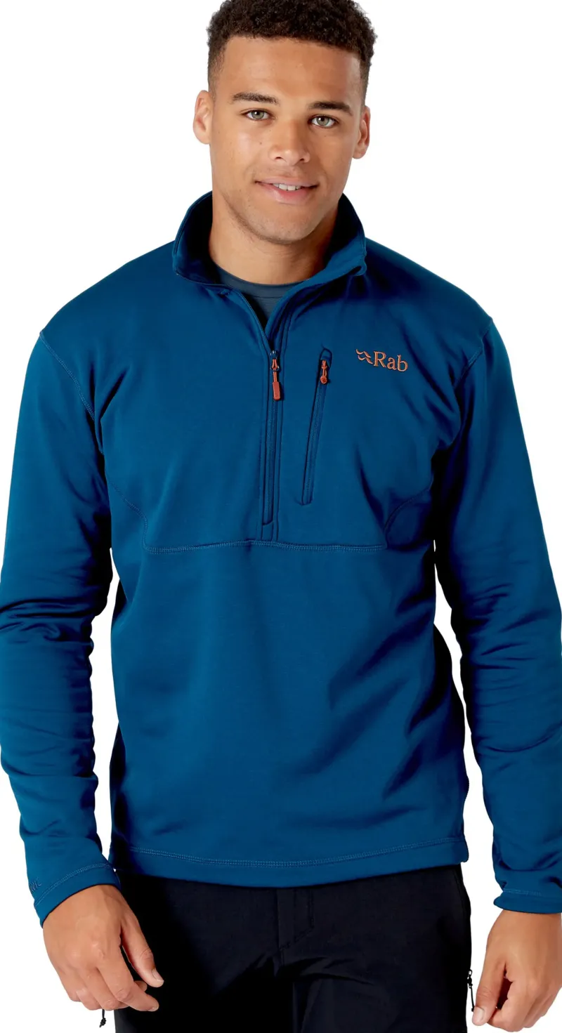 Rab Fleece & Mid Layer-Mens Geon Pull-On - Deep Ink-Ink Marl
