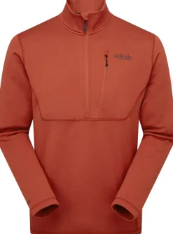 Rab Fleece & Mid Layer-Mens Geon Pull-On - Tuscan Red