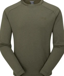 Rab Fleece & Mid Layer-Mens Graviton Crew - Army