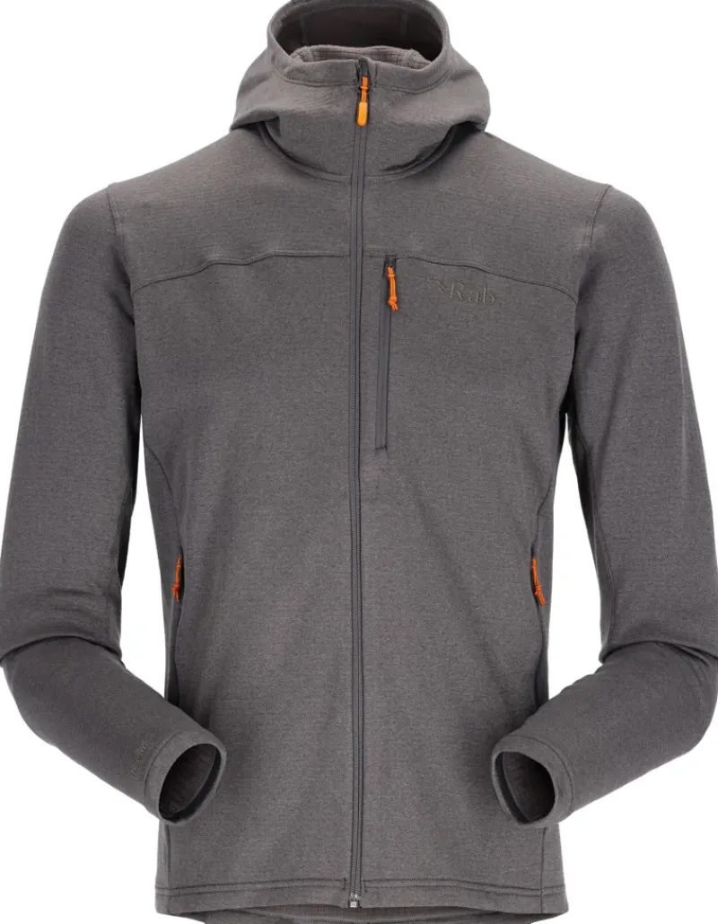 Rab Fleece & Mid Layer-Mens Graviton Hoody - Graphene