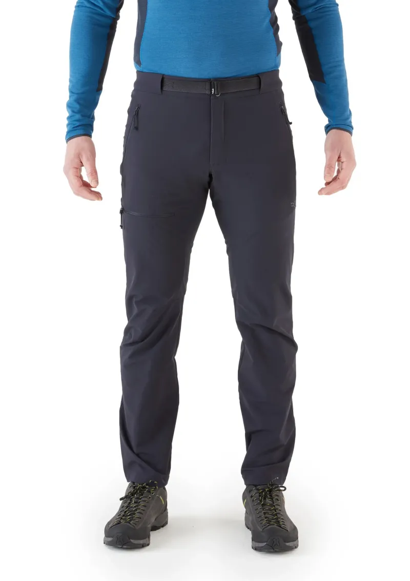 Rab Trousers & Leg Wear-Mens Incline AS Softshell Pants - Ebony