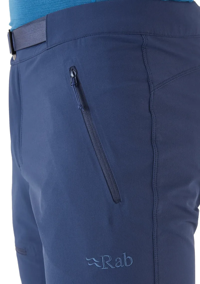 Rab Trousers & Leg Wear-Mens Incline AS Softshell Pants - Deep Ink