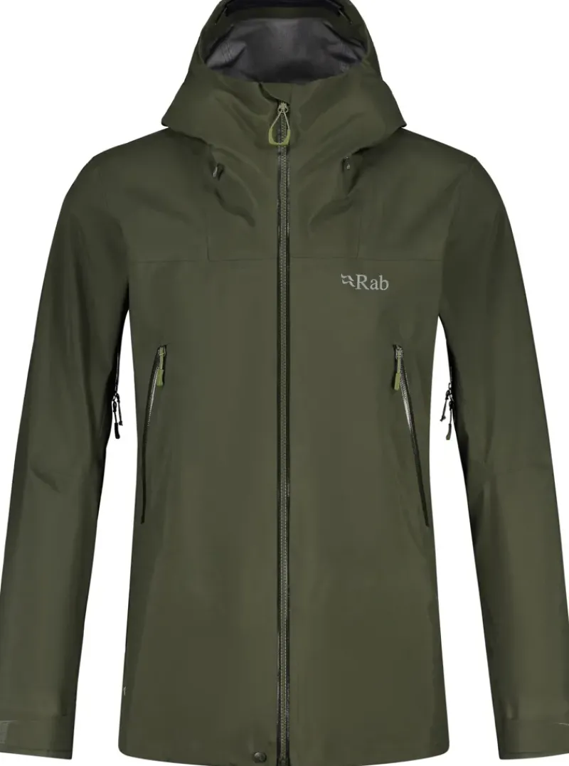 Rab Waterproof Jackets-Mens Kangri GTX Jacket - Army
