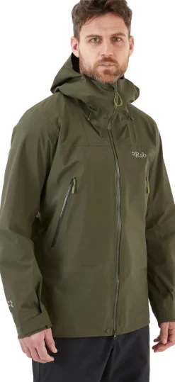 Rab Waterproof Jackets-Mens Kangri GTX Jacket - Army