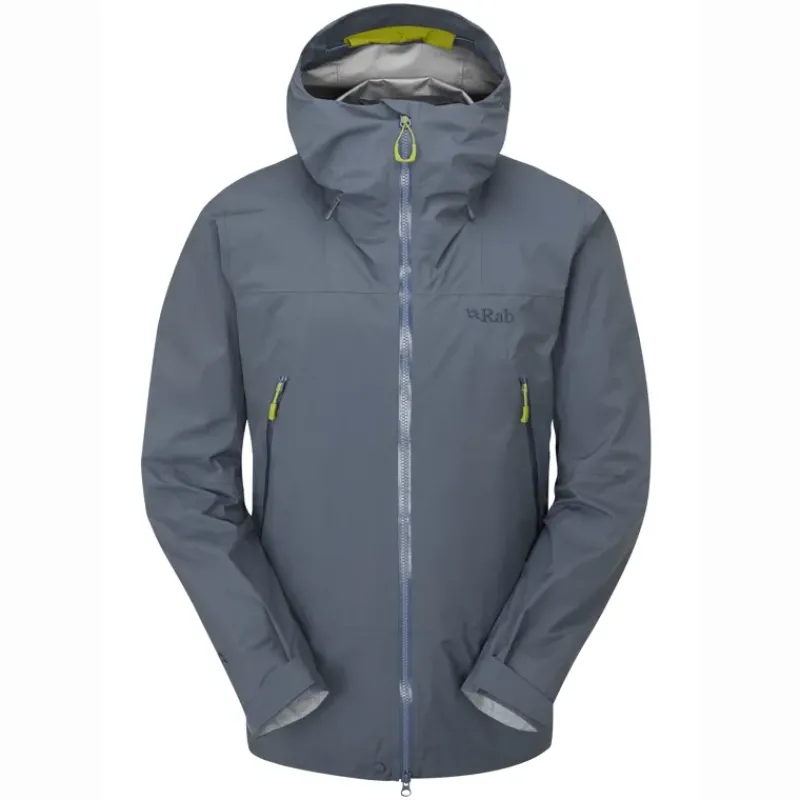 Rab Waterproof Jackets-Mens Kangri Paclite Plus Jacket - Orion Blue
