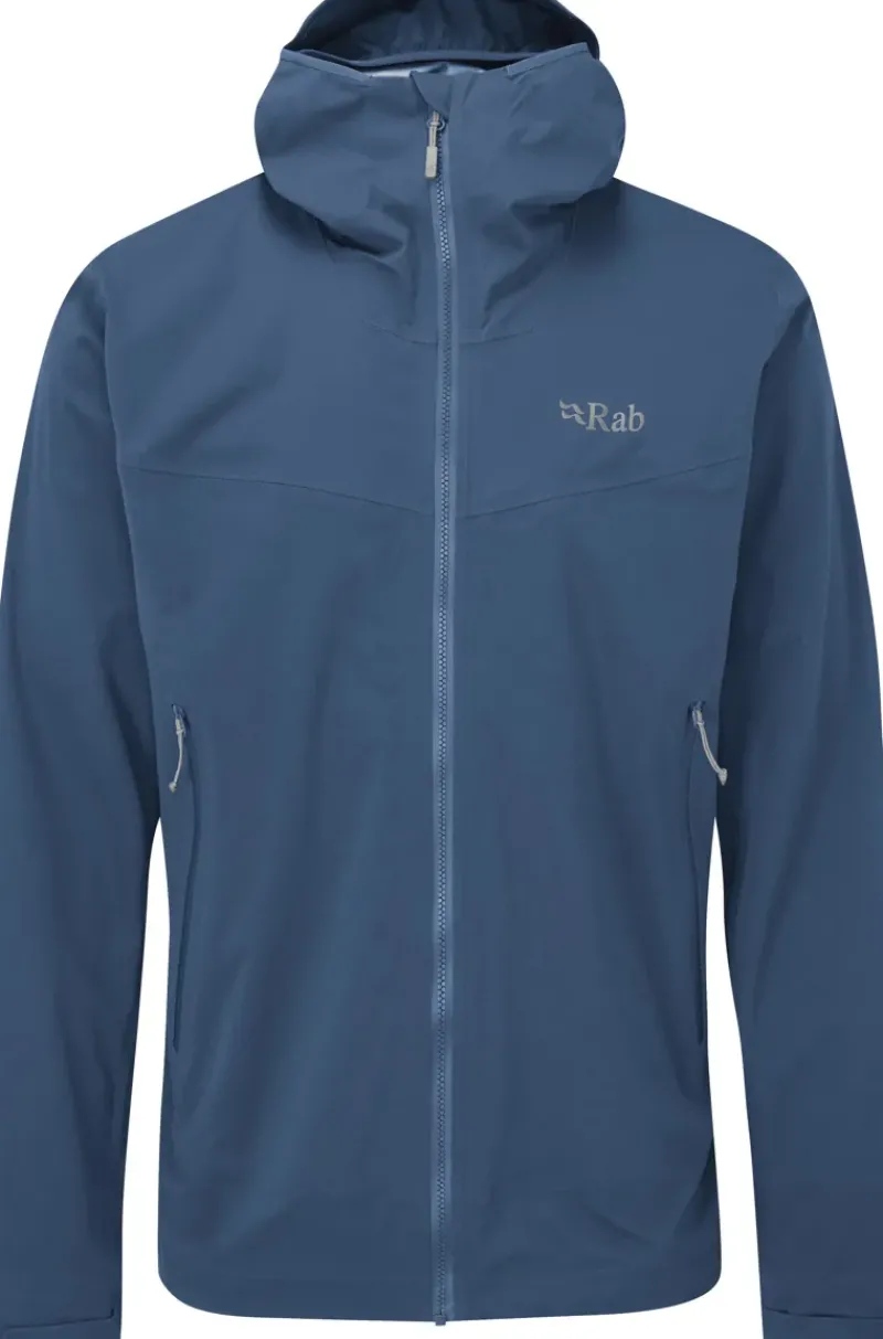 Rab Waterproof Jackets-Mens Kinetic 2.0 Jacket - Tempest Blue