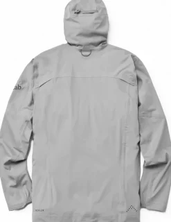 Rab Waterproof Jackets-Mens Kinetic Ultra Jacket - Light Zinc