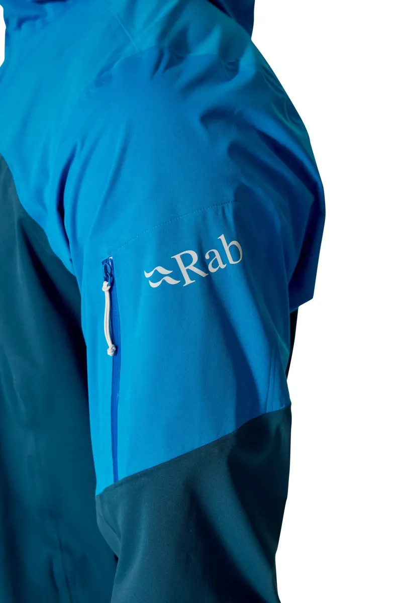 Rab Waterproof Jackets-Mens Kinetic Ultra Jacket - Maya Blue-Tempest Blue