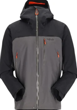Rab Waterproof Jackets-Mens Latok Mountain GTX Jacket - Black-Graphene
