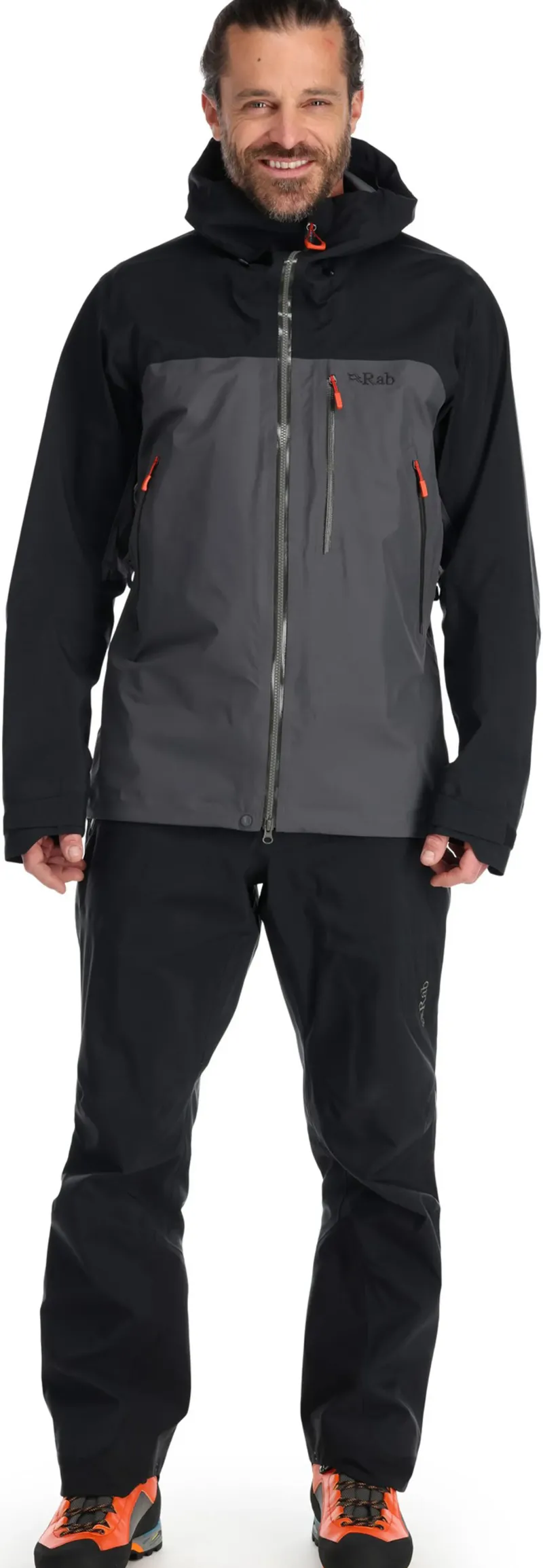 Rab Waterproof Jackets-Mens Latok Mountain GTX Jacket - Black-Graphene