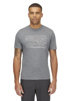Rab T-Shirts & Baselayers-Mens Mantle Outline Tee - Beluga