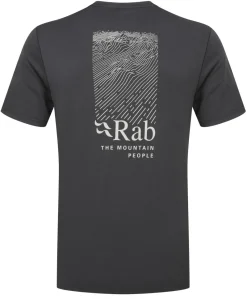 Rab T-Shirts & Baselayers-Mens Mantle Ridge Tee - Ebony