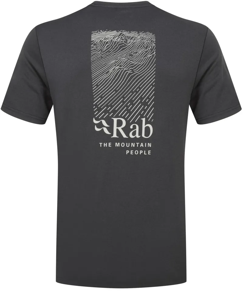 Rab T-Shirts & Baselayers-Mens Mantle Ridge Tee - Ebony