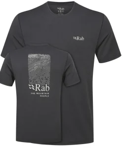 Rab T-Shirts & Baselayers-Mens Mantle Ridge Tee - Ebony