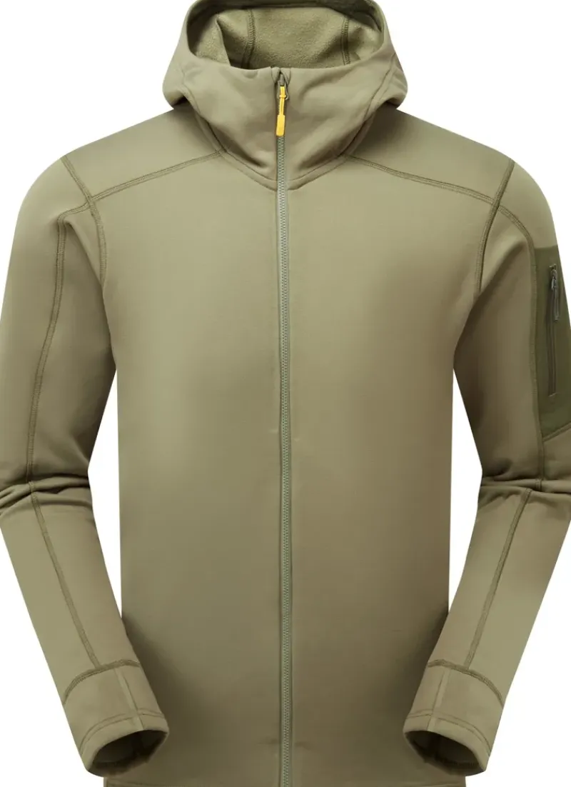 Rab Fleece & Mid Layer-Mens Modulus Hoody - Light Khaki