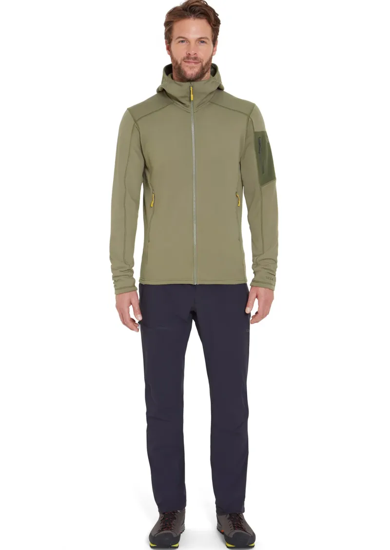 Rab Fleece & Mid Layer-Mens Modulus Hoody - Light Khaki