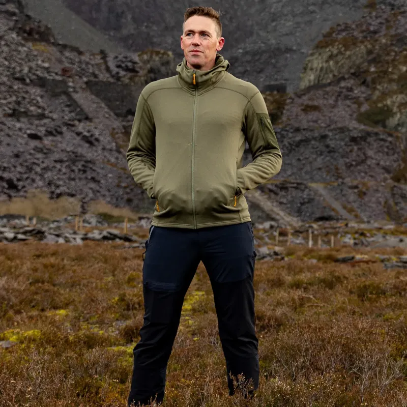 Rab Fleece & Mid Layer-Mens Modulus Hoody - Light Khaki