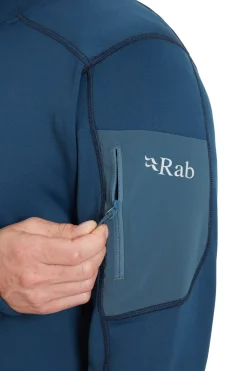Rab Fleece & Mid Layer-Mens Modulus Hoody - Tempest Blue