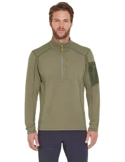 Rab Fleece & Mid Layer-Mens Modulus Pull-On - Light Khaki