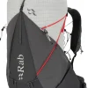 Rab Fast & Light Rucksacks And Vests-Mens Muon 40 Rucksack - Pewter-Graphene