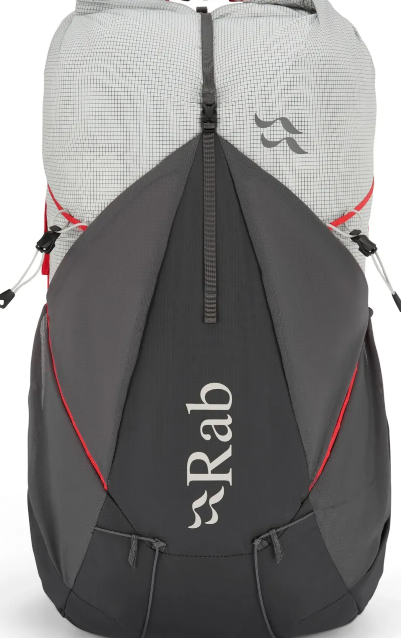 Rab Fast & Light Rucksacks And Vests-Mens Muon 40 Rucksack - Pewter-Graphene