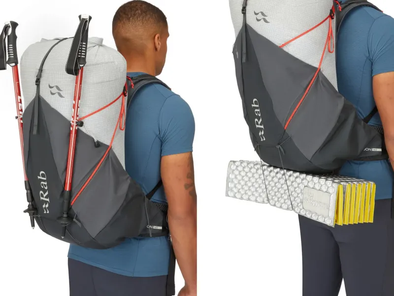 Rab Fast & Light Rucksacks And Vests-Mens Muon 40 Rucksack - Pewter-Graphene