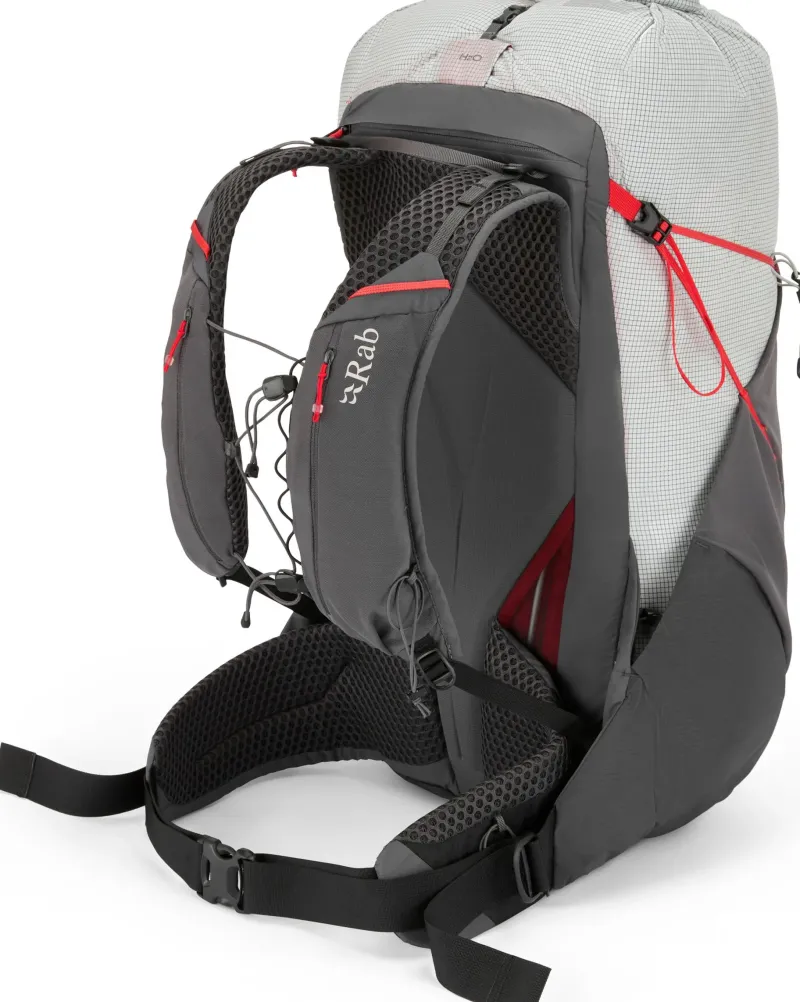 Rab Fast & Light Rucksacks And Vests-Mens Muon 40 Rucksack - Pewter-Graphene