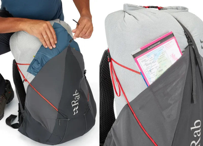 Rab Fast & Light Rucksacks And Vests-Mens Muon 40 Rucksack - Pewter-Graphene