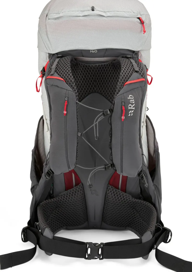 Rab Fast & Light Rucksacks And Vests-Mens Muon 50 Rucksack - Pewter-Graphene