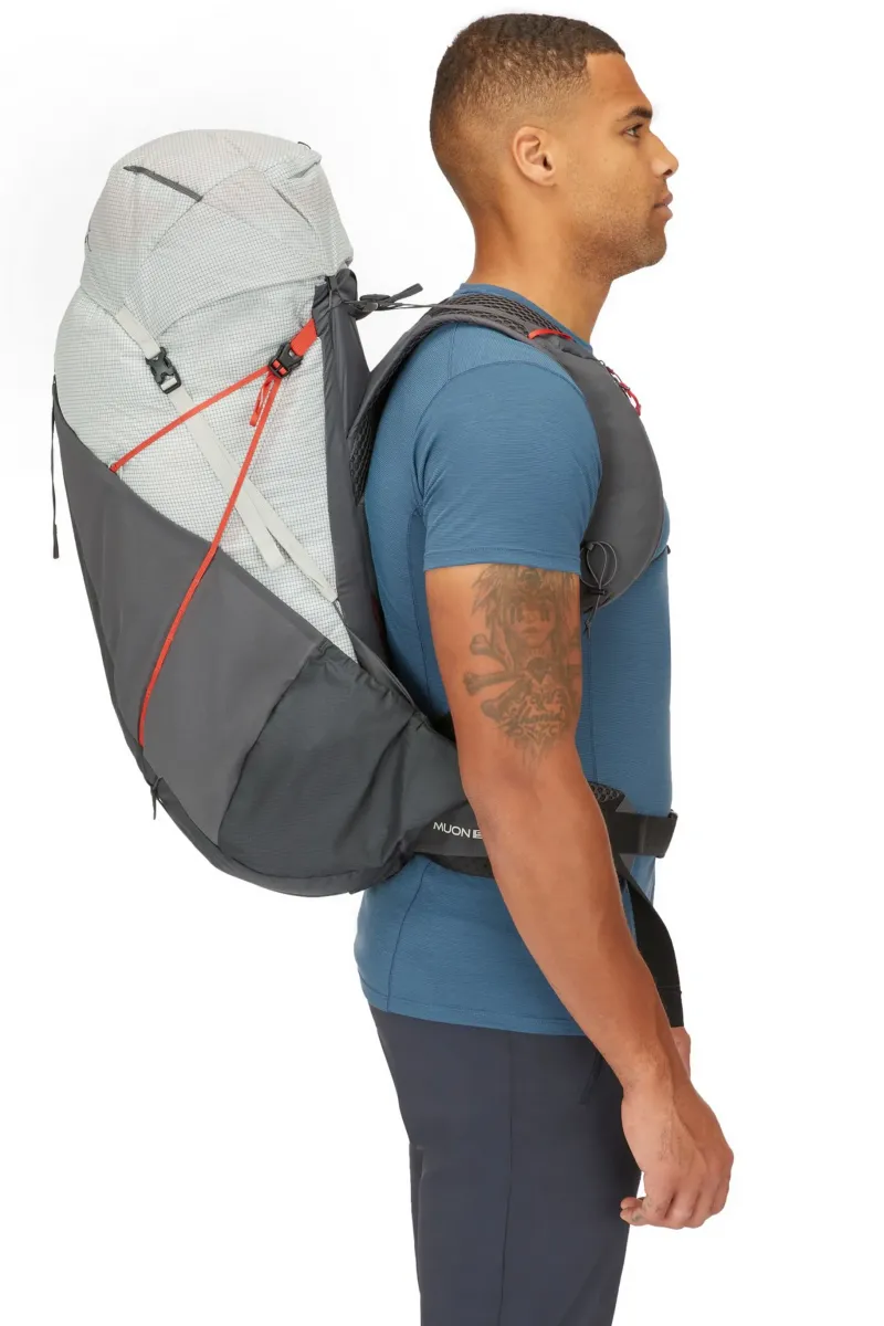 Rab Fast & Light Rucksacks And Vests-Mens Muon 50 Rucksack - Pewter-Graphene