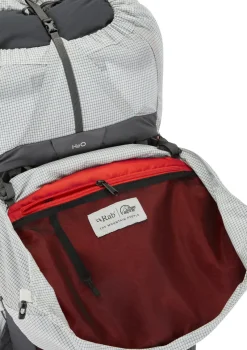 Rab Fast & Light Rucksacks And Vests-Mens Muon 50 Rucksack - Pewter-Graphene