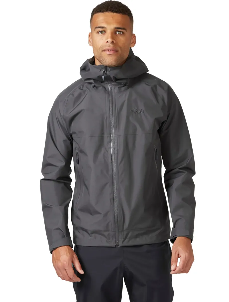 Rab Waterproof Jackets-Mens Namche Paclite Jacket - Graphene