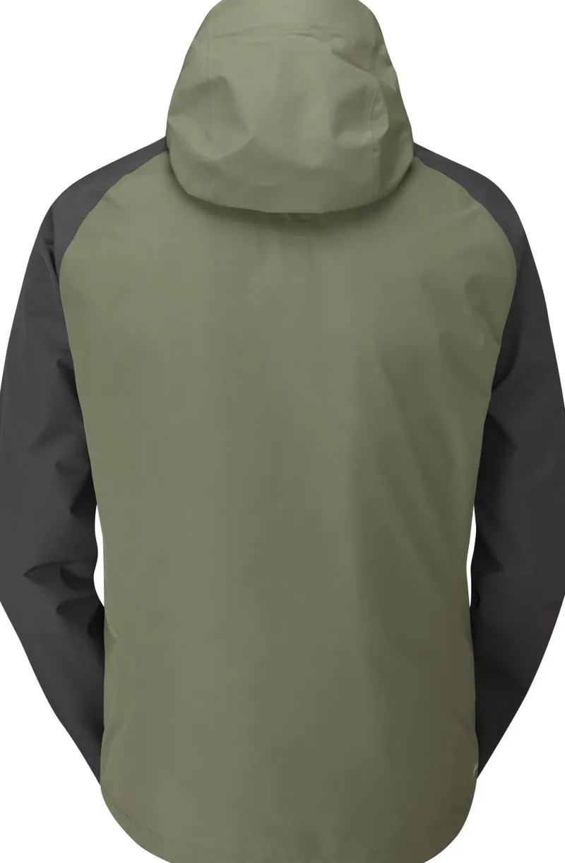 Rab Waterproof Jackets-Mens Namche Paclite Jacket - Graphene-Light Khaki