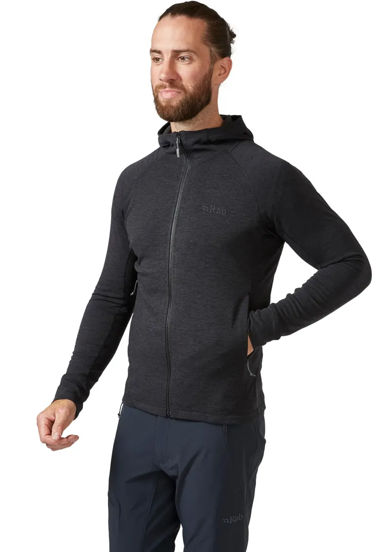Rab Fleece & Mid Layer-Mens Nexus Hoody - Black