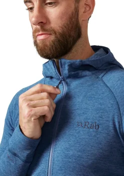 Rab Fleece & Mid Layer-Mens Nexus Hoody - Denim