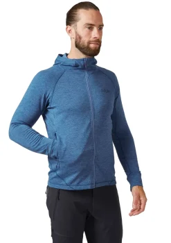 Rab Fleece & Mid Layer-Mens Nexus Hoody - Denim