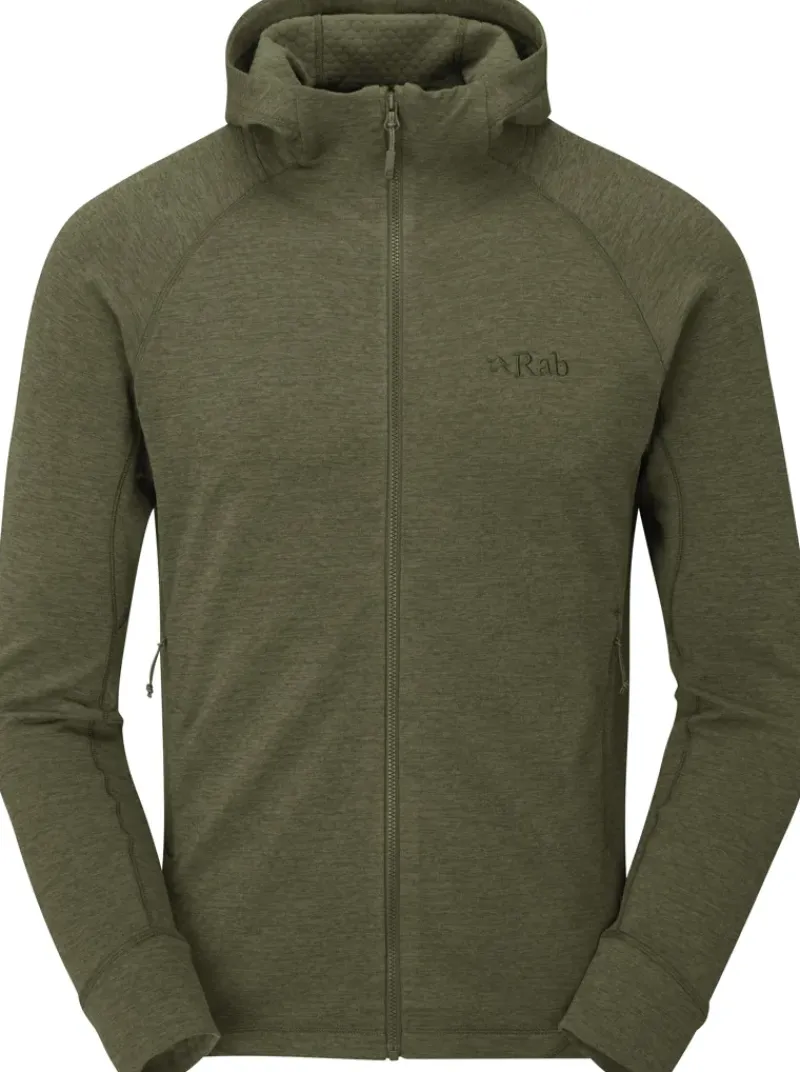 Rab Fleece & Mid Layer-Mens Nexus Hoody - Olive-Olive