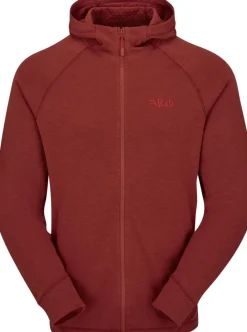 Rab Fleece & Mid Layer-Mens Nexus Hoody - Tuscan Red
