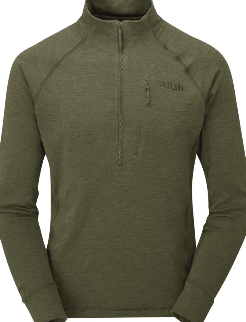Rab Fleece & Mid Layer-Mens Nexus Pull-On - Olive-Olive