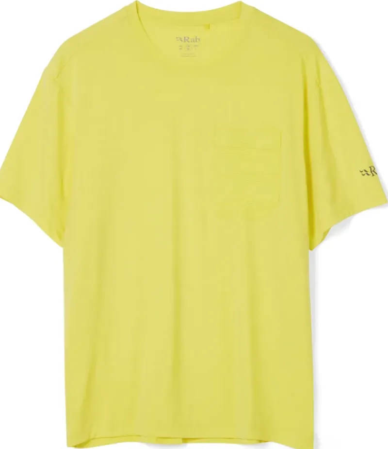 Rab T-Shirts & Baselayers-Mens Rivelin Pocket Tee - Pollen